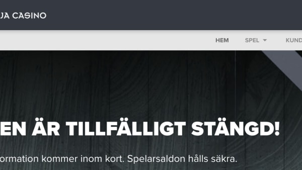 Foto: Skärmdump, ninjacasino.com