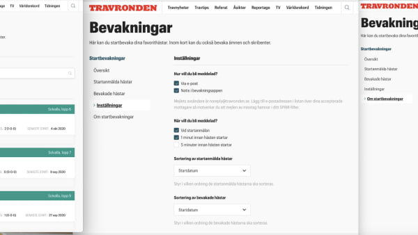Foto: Skärmbild från Travronden.se.