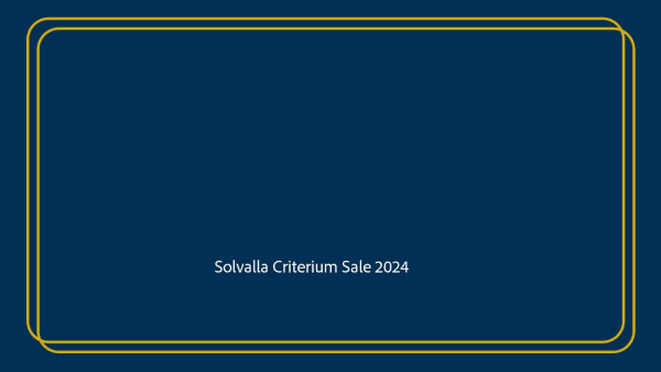 Solvalla Criterium sale 2024