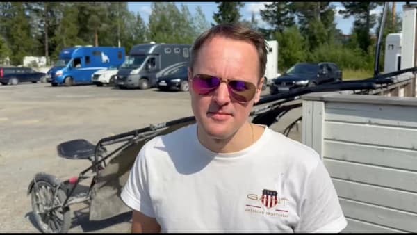 Per Linderoth inför V75 i Östersund 9 augusti 2025