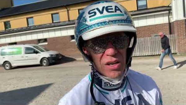 Örjan Kihlström efter segern med Honey Mearas i Derbystoet