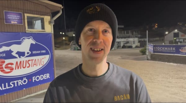 Kim Eriksson efter segern med Estrella Diamante