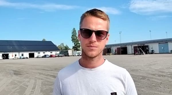 Anders Eriksson inför loppet med Sparky's Dream
